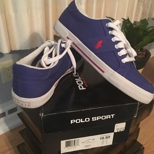 Polo Sport- Sz 10.5 Royal Blue and Red